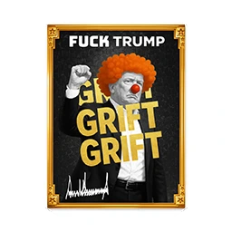 Sample of the FUCKTRUMP Grift Card